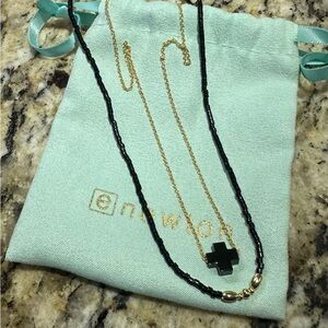 Elegant Black and Gold Necklace by New York